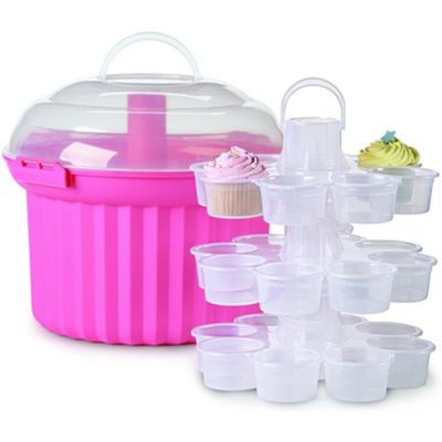 Kitchen Pink Cupcake Caddy