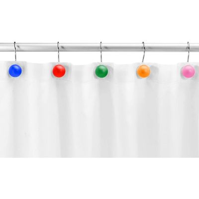 Rainbow Sphere Balls Stainless Steel Shower Curtain Hooks