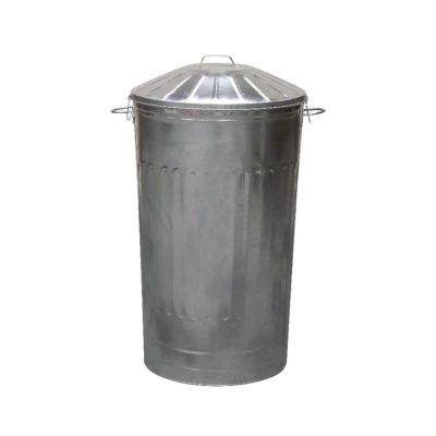 simpa 180L XXL Strong Tough Galvanised Metal Bin & Locking Lid