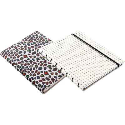 Filofax A5 Notebook Duo Set: Leopard & Black/White Letters Notebooks