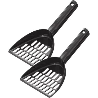 Black Plastic Cat Litter Scoop Sifter Set
