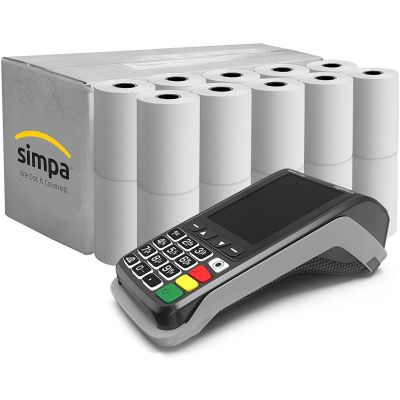 Thermal Paper Till Rolls For PDQ Machines 57x40mm
