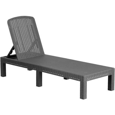 Adjustable Outdoor Garden Sun Lounger No Cushion