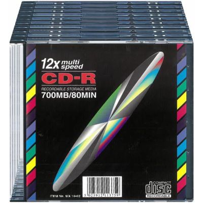 simpa CD-R Discs 12x Multi Speed Recordable Media Storage Discs