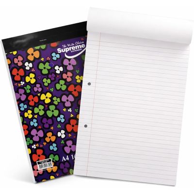 A4 140Pgs Flower Power 8mm Ruled Top Perforated Refill Pads
