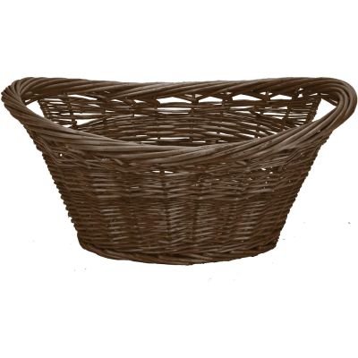 Willow Wicker Log Basket with Integrated Handles
