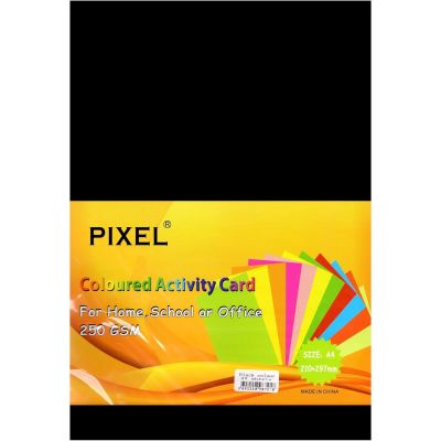 Pixel A4 80/250gsm Black Card