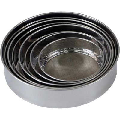 Stainless Steel Sieve Sifting Strainer Mesh Drum Set