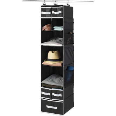 Shelf Hanging Wardrobe Storage Organiser With Drawers