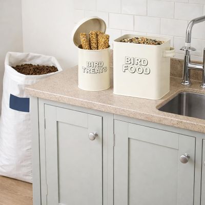 Bird Food Storage With Bird Treat Storage Tin