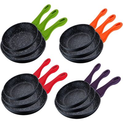 Pans forged aluminum with soft-touch handle