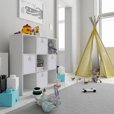 Urban Living Silver Velvet Collapsible Storage Cubes