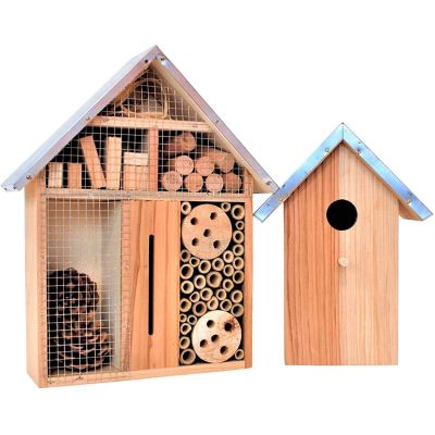 Bug Hotel & Bird Box Combo