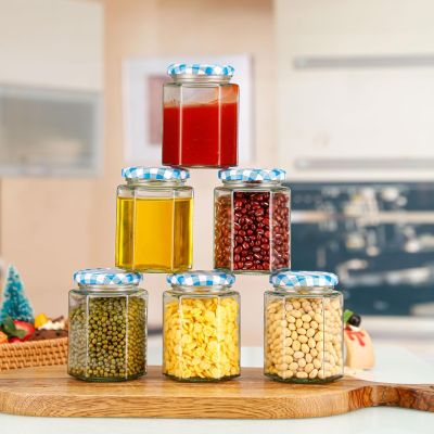 Glass Jam Jars Preserve Pots Pickle Jars with Airtight