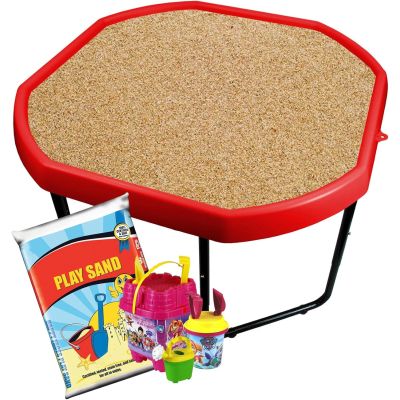 Plastic Sand Pit Toys Water Fun Mixing Play Tray Spade Set