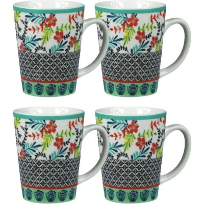 Decorative Floral Ceramic Mugs