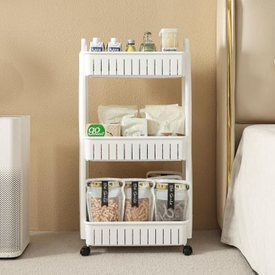 Narrow Storage Trolley with Wheels