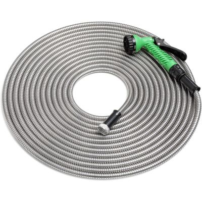 Ethome The World's Toughest Garden Hose with 7" Nozzle Gun UK Standard