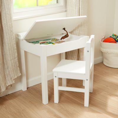 Melissa & Doug Furniture Wooden Lift-Top Desk & Chair