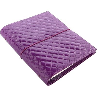 Filofax A5 Domino Luxe purple organiser