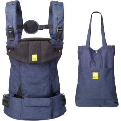 Cotton Ergonomic Baby & Child Carrier with Convertible Tote