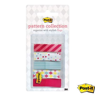 POST-IT® Stylish Pattern Collection Flag Index Tabs 