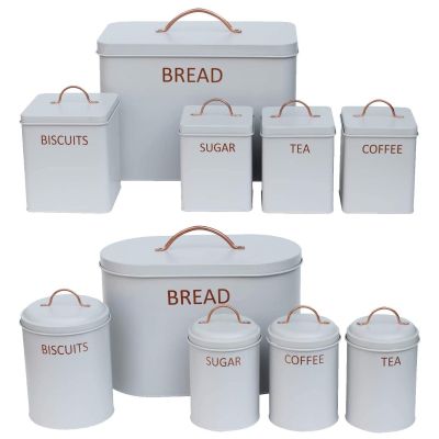 5 Piece Bread Bin Kitchen Storage Set