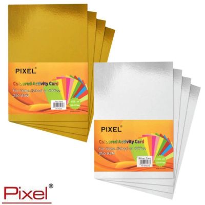 Pixel® Premium A4 250GSM Single Sided Metallic Card - Choice Of Colours