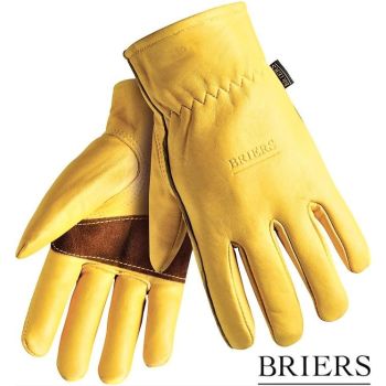 Briers Golden Leather Premium Hardwearing Gardening Gloves