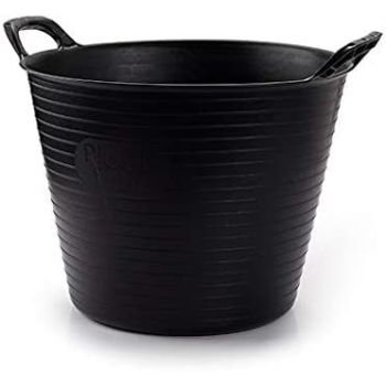 Doodle And Mooze 42 Litre Black Heavy Duty Large Flexi Tub Bucket