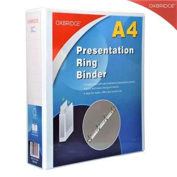 Oxbridge A4 Presentation Ring Binder - Set Of 10