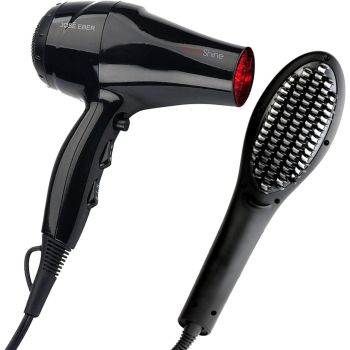 José Eber Quick Shine Infrared Blow Dryer & Digital Straightening Brush