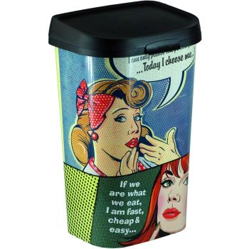 Pop Art Comic Style 'Today I Choose Me!.' Home Kitchen Trash Waste Bin Dustbin