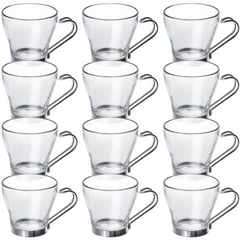 Lucenté Urban Living Glass Coffee Cups