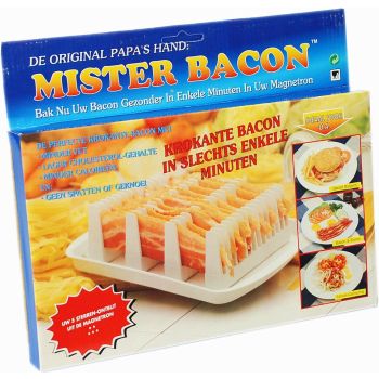 Mister Bacon Microwave Breakfast Cooking Browning Crisper Stand