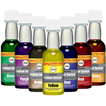 Enrich Natural Colour Liquid Food Colouring Super Concentrated Formula