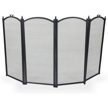 4 Panel Folding Fire Guard