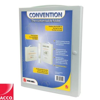 Acco Convention Folder A4 Business Organiser Box Folder Paperwork Storage