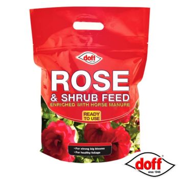 Doff Rose & Shrub Feed Enriched With Horse Manure - 3KG Resealable Bag