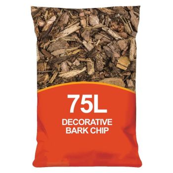 75 Litre Decorative Landscape Bark Spruce Wood Bark Chipping Mulch