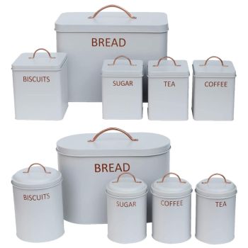 5 Piece Bread Bin Kitchen Storage Set