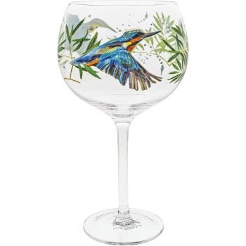 Ginology A30418 Kingfisher Bird Copa Gin Glass