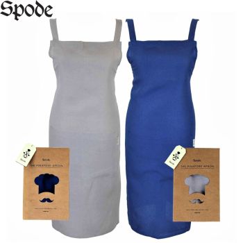 Spode Pinafore Apron 100% Linen